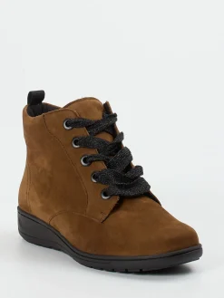 – Stiefeletten aus Nubukleder in-Solidus Outlet