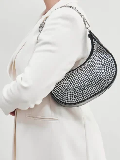 – Baguette Bag aus Synthetik mit Strass-Steve Madden Clearance