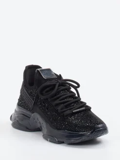 – Chunky Sneaker aus Synthetik mit Strass-Steve Madden