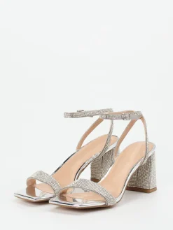 – High Heel Sandalette aus Metallicleder-Steve Madden Online