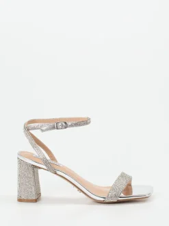 – High Heel Sandalette aus Metallicleder-Steve Madden Online