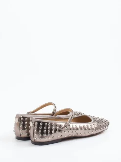 – Mary Janes aus Lederimitat Metallic-Taupe-Steve Madden