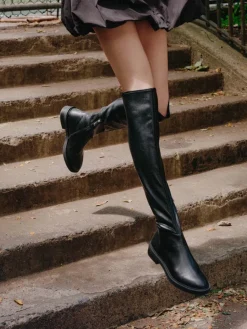 – Overknee-Stiefel aus veganem Glattleder-Steve Madden Sale