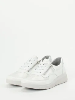 – Komfort-Sneaker aus Stretch und Glattleder-Stuppy