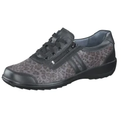 – Komfort-Sneaker aus Kalbleder und Textil anthrazit-Stuppy Hot