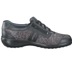 – Komfort-Sneaker aus Kalbleder und Textil anthrazit-Stuppy Hot