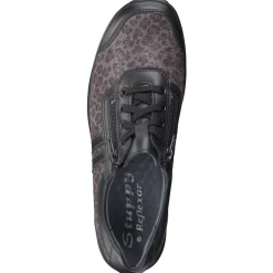 – Komfort-Sneaker aus Kalbleder und Textil anthrazit-Stuppy Hot