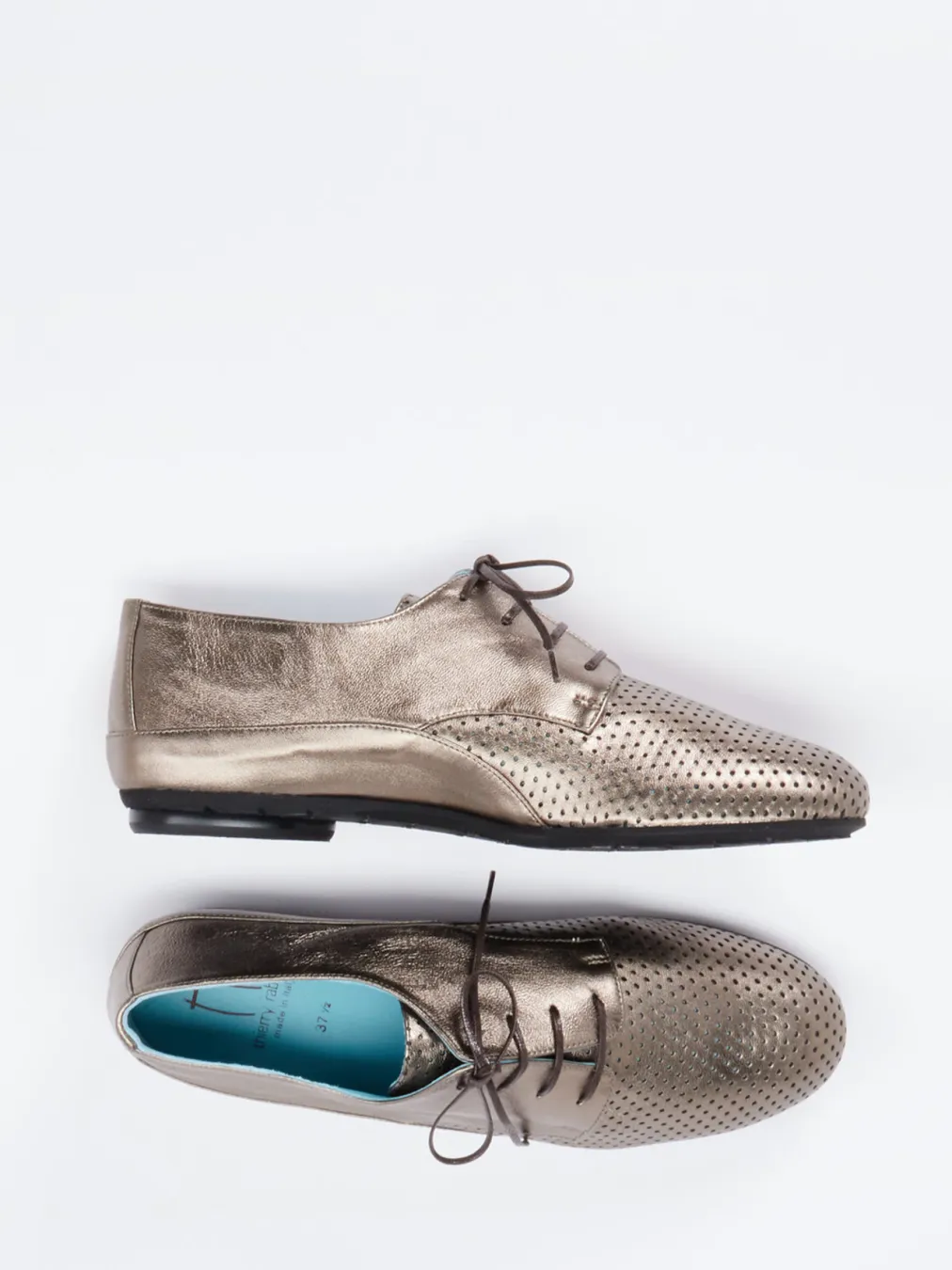 – Derby-Schnürschuh aus Metallicleder-Thierry Rabotin Best