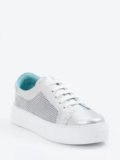 – Sneaker aus Metallicleder-Thierry Rabotin New