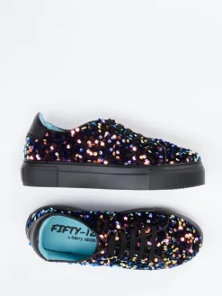 – Sneaker aus Metallic mit Pailletten-Thierry Rabotin