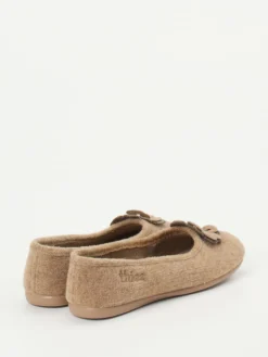 – Ballerina-Hausschuh aus Wollfilz beige-Thies Outlet
