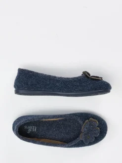 – Ballerina-Hausschuh aus Wollfilz Dunkel-Thies Best