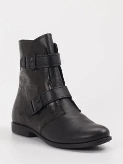 – Biker-Stiefelette aus Leder in-Think Hot