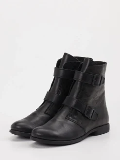 – Biker-Stiefelette aus Leder in-Think Hot