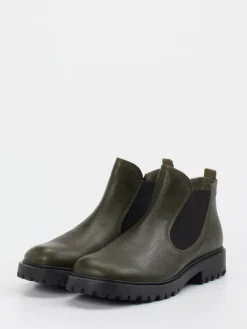 – Chelsea Boots aus Kalbleder Oliv-Think Discount