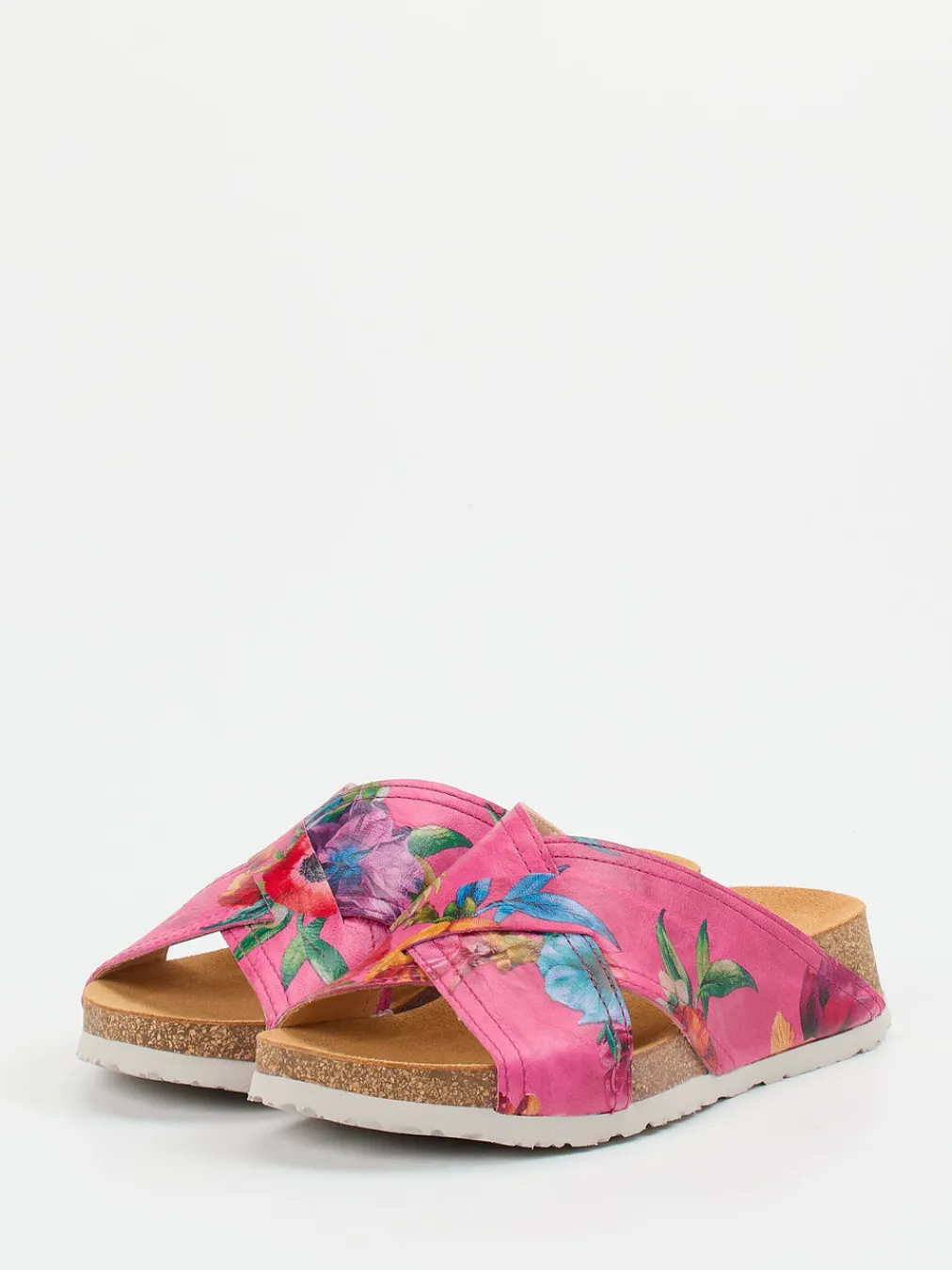 – Pantoletten aus geprägtem Leder color-Think New