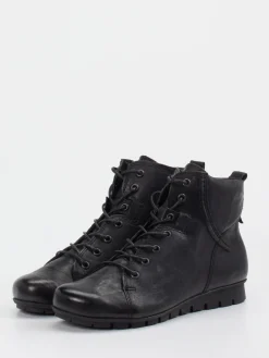 – Schnürstiefelette aus Ziegenleder-Think Online