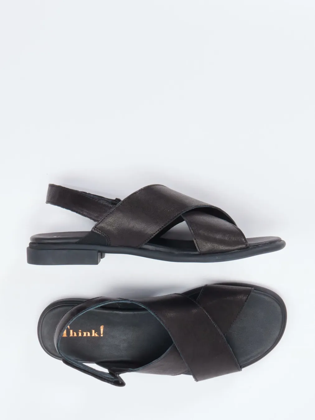 – Slingback-Sandalen aus Kalbleder-Think Discount