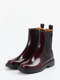– Chelsea Boots aus Hochglanzleder Bordeaux-Tod's Discount