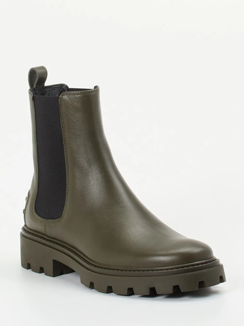 – Chelsea Boots aus Kalbleder Oliv-Tod's Hot