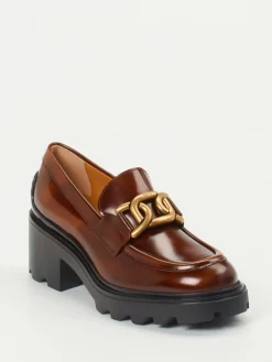 – Chunky Loafer aus Kalbleder Kastanien-Tod's New