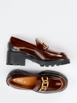 – Chunky Loafer aus Kalbleder Kastanien-Tod's New