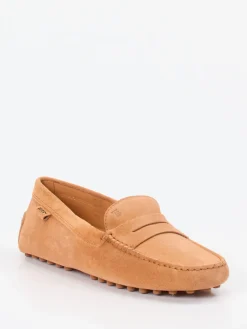 – Mokassin aus Veloursleder cognac-Tod's Outlet