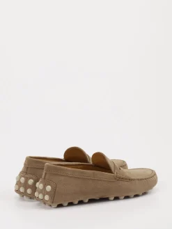 – Slipper aus Veloursleder in Taupe-Tod's Best