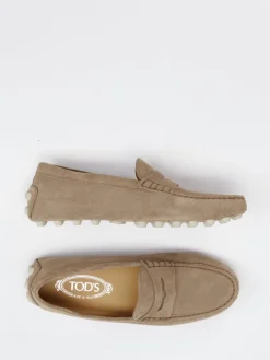 – Slipper aus Veloursleder in Taupe-Tod's Best
