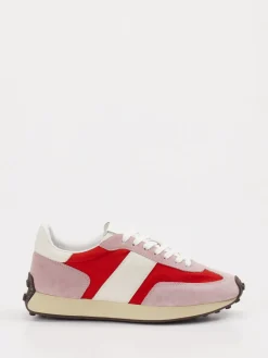 – Sneaker aus Veloursleder und Textil Rosé-Tod's Hot