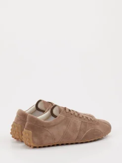 – Sneaker aus Veloursleder in Taupe-Tod's Hot