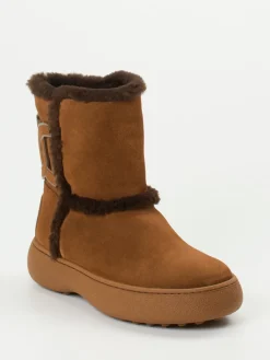 – Winterboots aus Veloursleder kastanien-Tod's Online