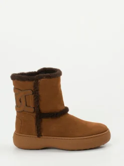 – Winterboots aus Veloursleder kastanien-Tod's Online