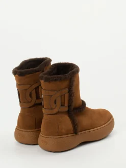 – Winterboots aus Veloursleder kastanien-Tod's Online