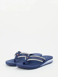 – Zehentrenner aus Textil in Marine-Tommy Hilfiger Clearance