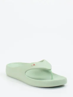 – Zehentrenner aus Synthetik in Salbei-Tommy Hilfiger