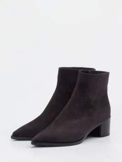 – Ankle Boots aus Veloursleder anthrazit-Truman's New