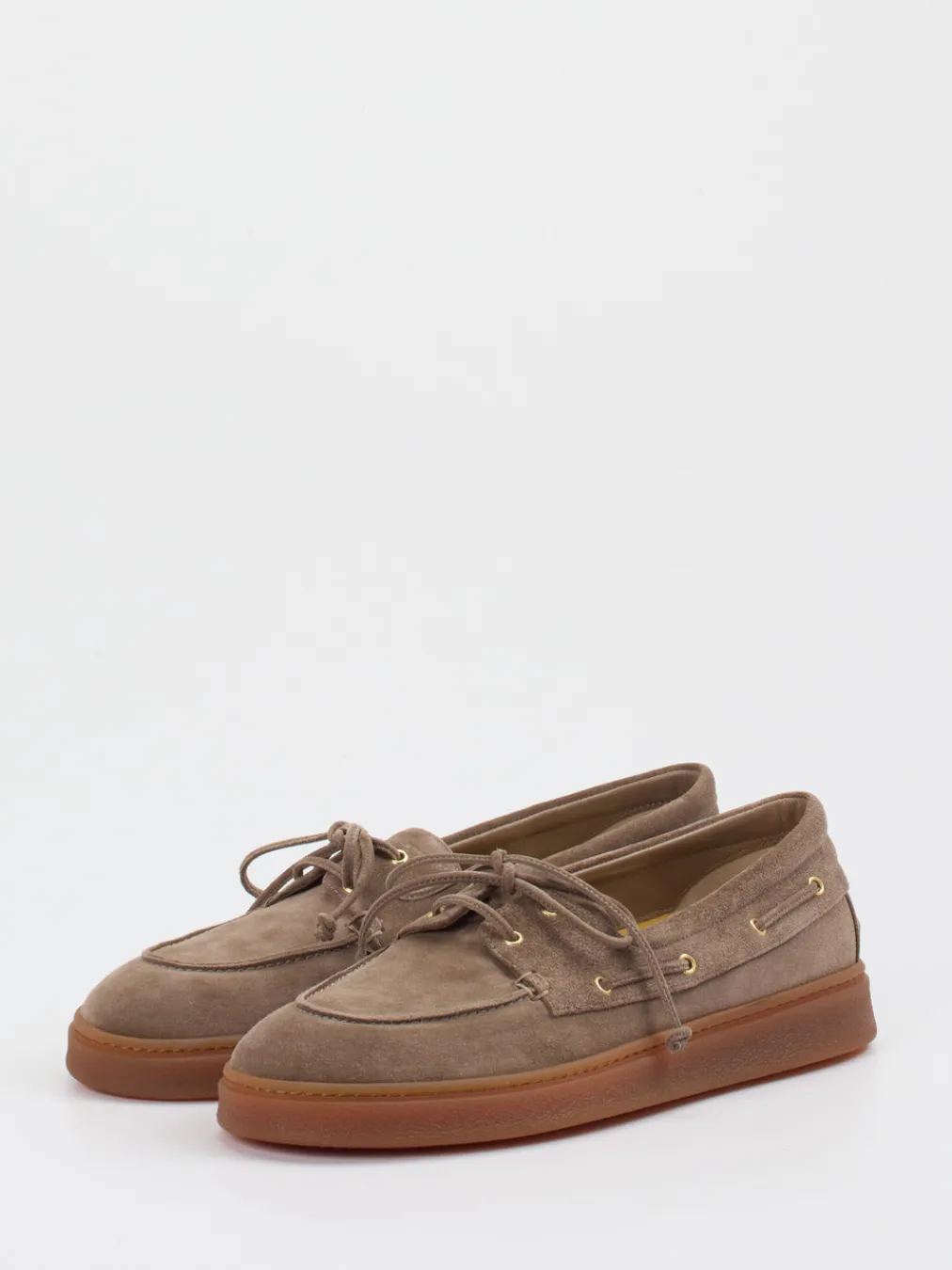 – Bootsschuh aus Veloursleder in Taupe-Truman's Outlet