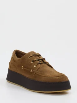 – Bootsschuh aus Veloursleder cognacfarben-Truman's Hot