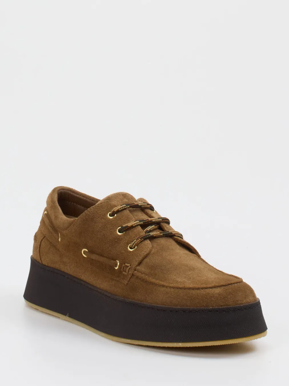 – Bootsschuh aus Veloursleder cognacfarben-Truman's Hot