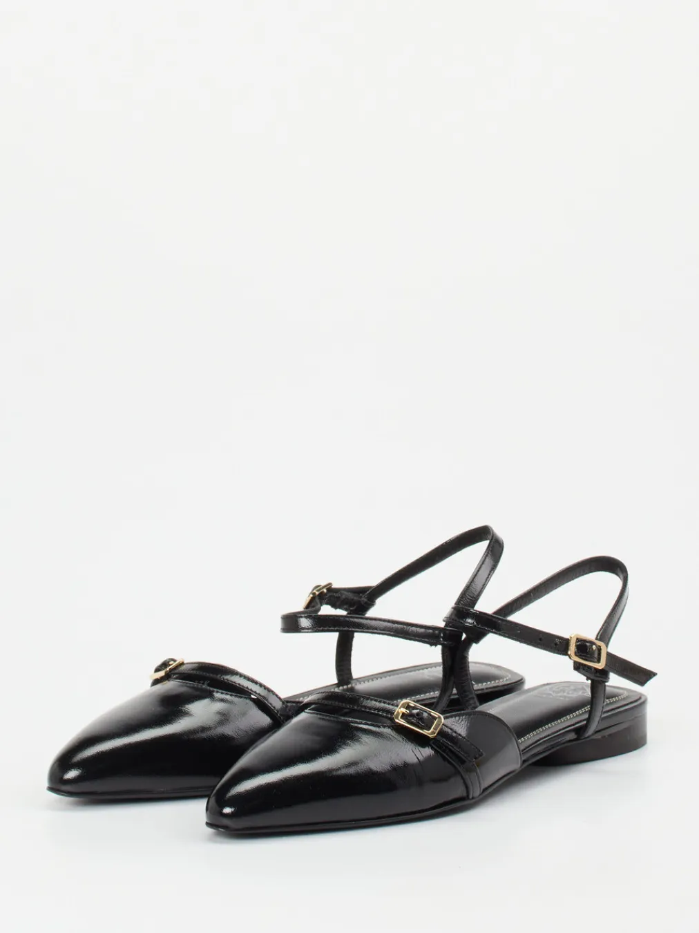 – Riemchen-Ballerinas aus Lackleder-Truman's Discount