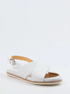 – Slingback-Sandale aus Hirschleder Offwhite-Truman's Sale