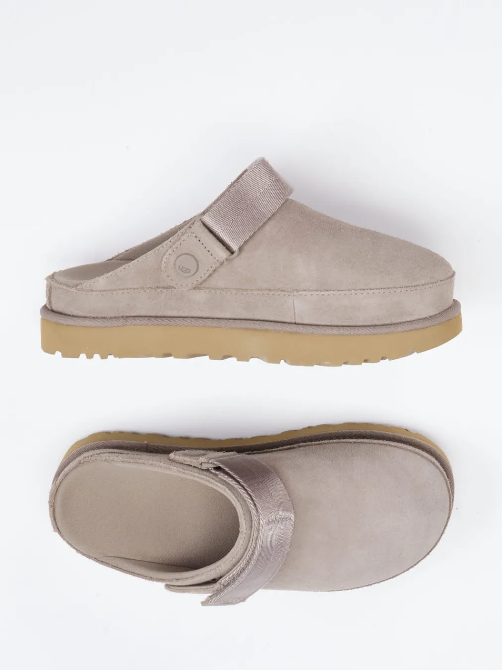 – Pantolette aus Veloursleder in Taupe-UGG