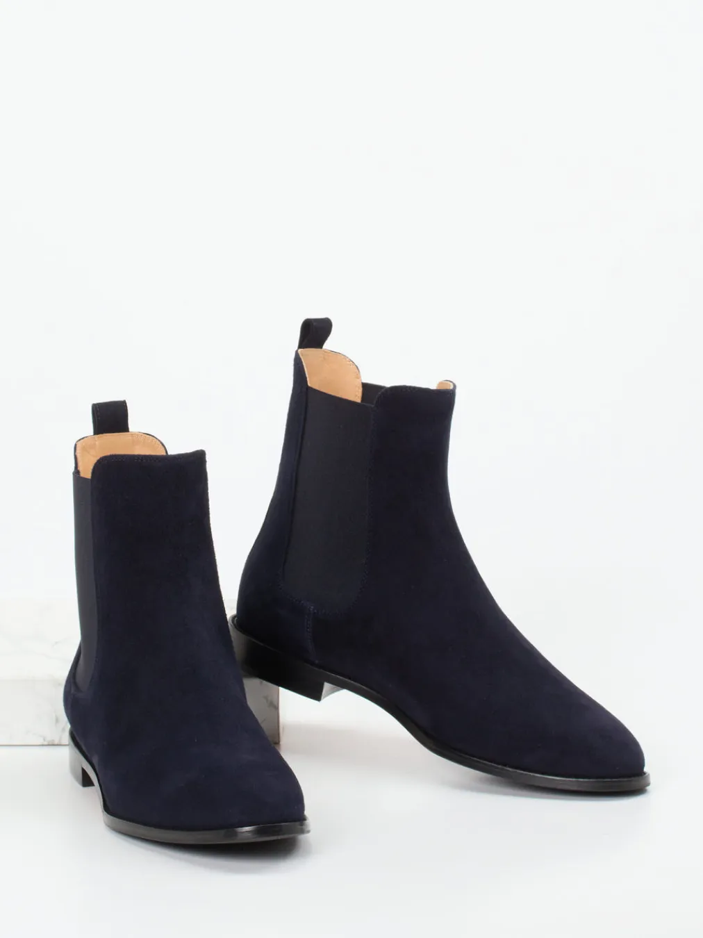 – Chelsea Boots aus Veloursleder Dunkel-Unützer Hot