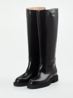 – Kniehohe Stiefel aus Kalbleder-Unützer Discount