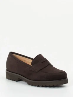 – Loafer aus Veloursleder dunkel-Unützer Outlet