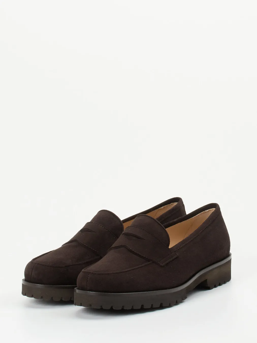 – Loafer aus Veloursleder dunkel-Unützer Outlet