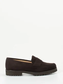 – Loafer aus Veloursleder dunkel-Unützer Outlet
