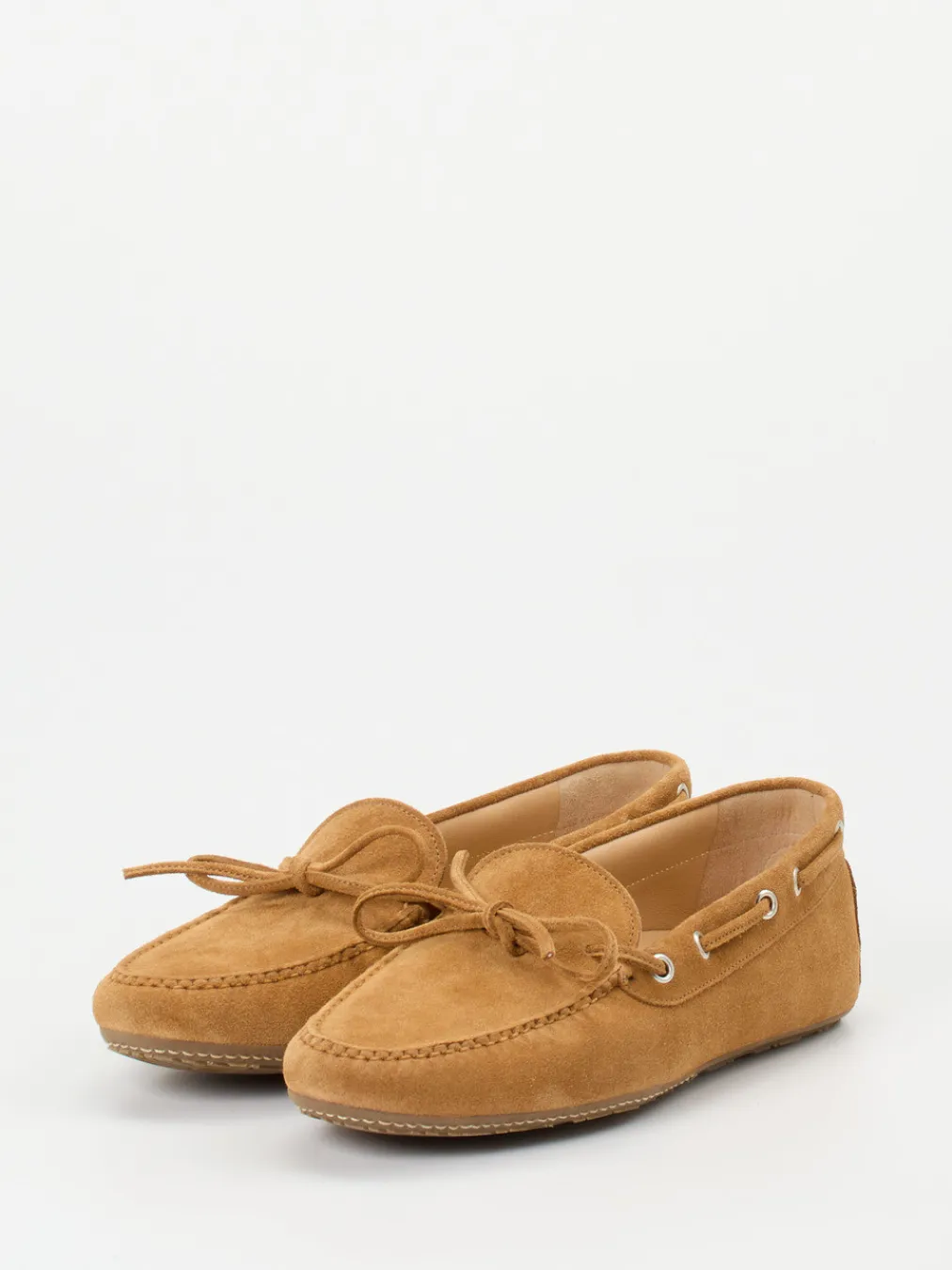 – Mokassins aus Veloursleder cognacfarben-Unützer Discount