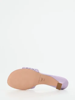 – Mules aus Flechtleder in Flieder-Unützer Online